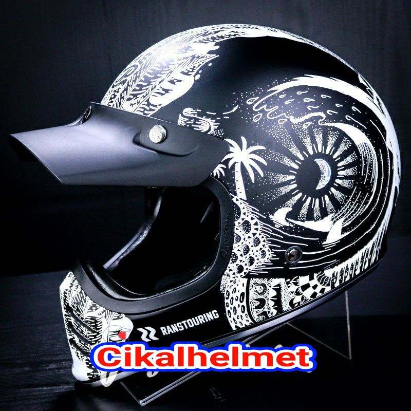 Jual JPX HELM JP SIGNATURE DAY OR NIGHT RANS | BLACK DOFF | RETRO ...