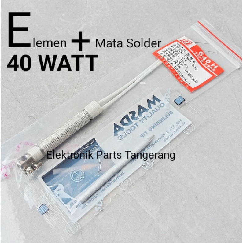 Jual Paket Elemen Solder Watt Dan Mata Solder Masda Watt Mata