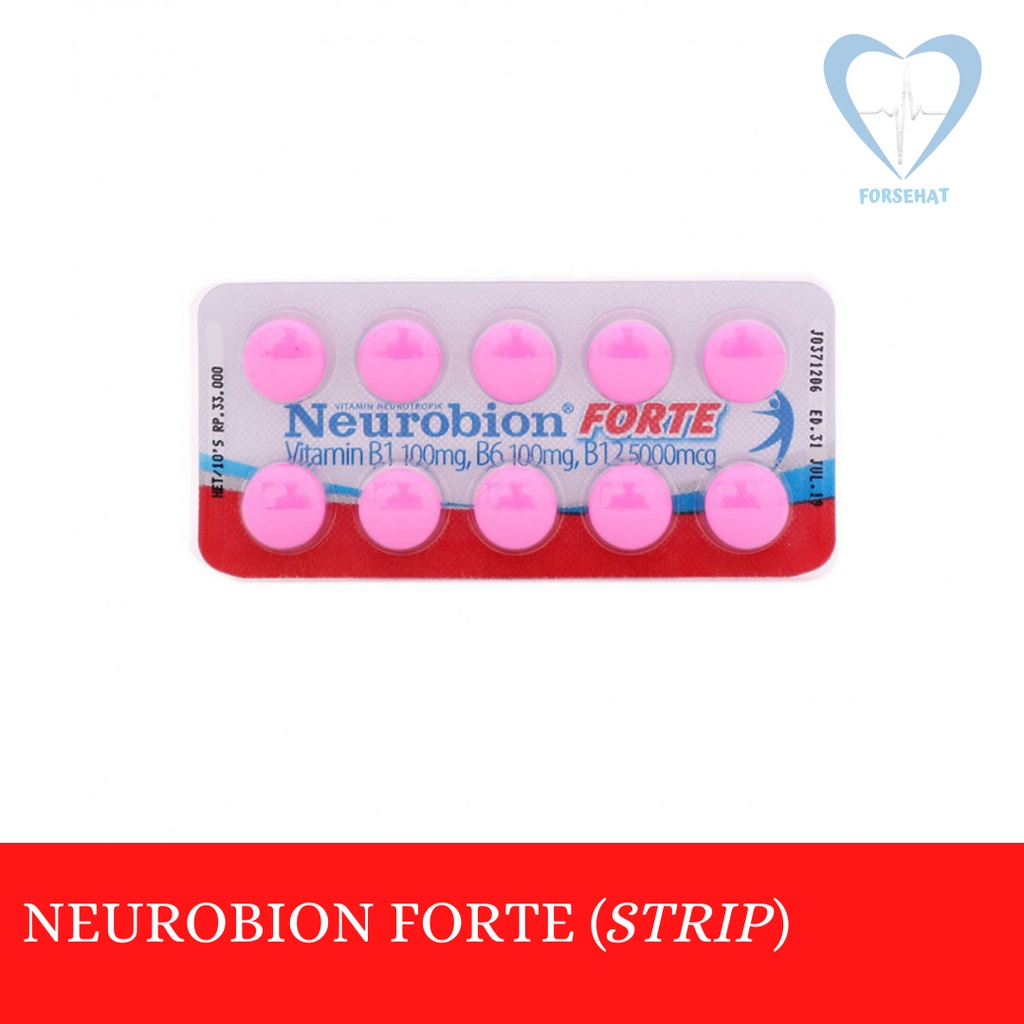 Jual NEUROBION FORTE SUPLEMEN VITAMIN B KOMPLEKS LEMBARAN | Shopee ...