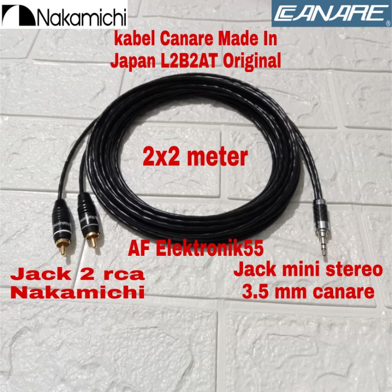 Jual Kabel Canare Jack Rca To Mini Stereo Mm Meter Original