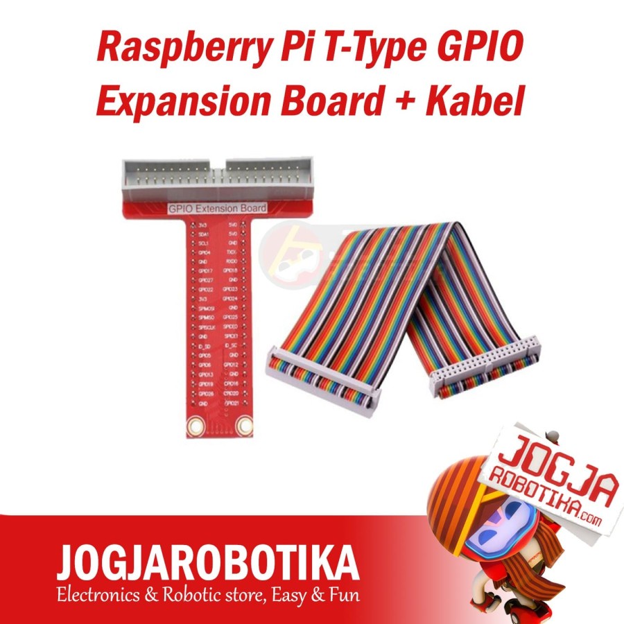 Jual Raspberry Pi T-Type GPIO Expansion Board + Kabel | Shopee Indonesia