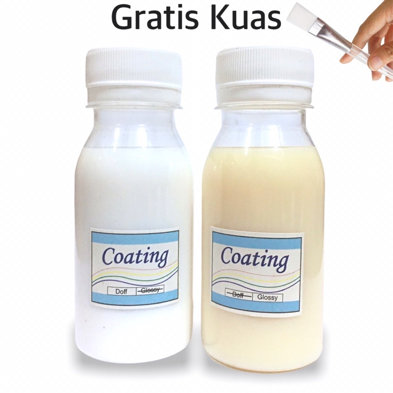 Jual Coating (80ml) Cairan Pelapis Cat Varnish Finisher serbaguna untuk