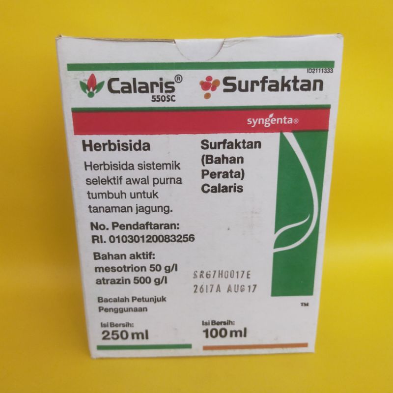 Jual HERBISIDA JAGUNG CALARIS 550SC 250 ML | Shopee Indonesia
