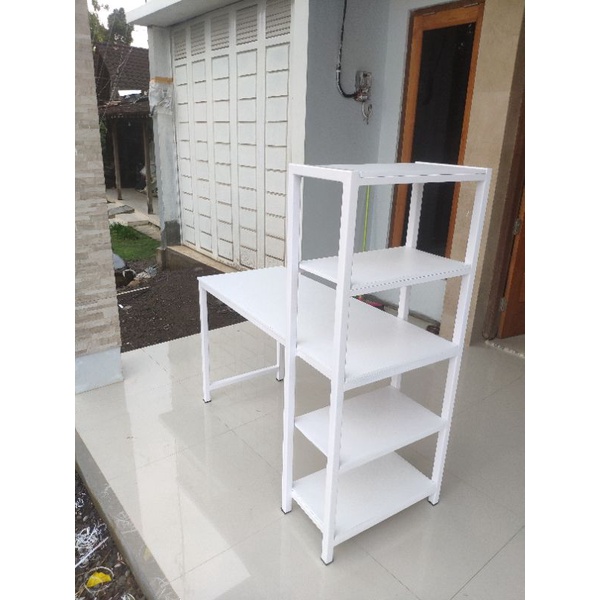 Jual MEJA BELAJAR, MEJA KANTOR, MEJA RAK RANGKA BESI | Shopee Indonesia