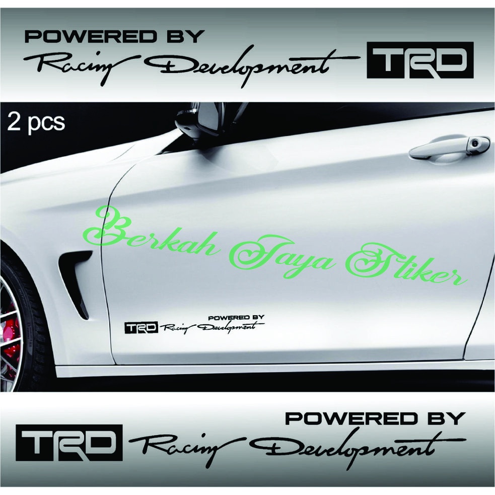 Jual Stiker trd racing development poered by toyota sticker mobil ...