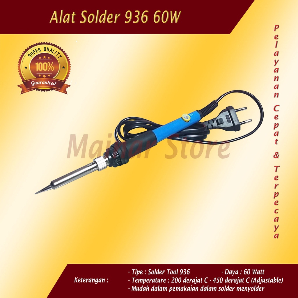 Jual Solder Tool 936 Solder 60W 60 Watt Temperature Control ADJUSTABLE