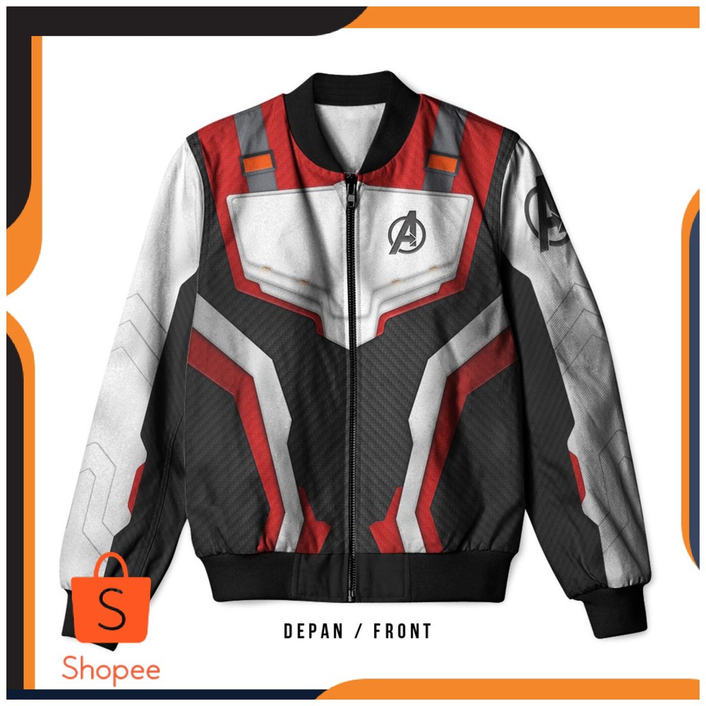 Jual BEST SELLER Jaket Bomber Pria Avengers Endgame Quantum Realm Suit Fullprint Termurah Shopee Indonesia