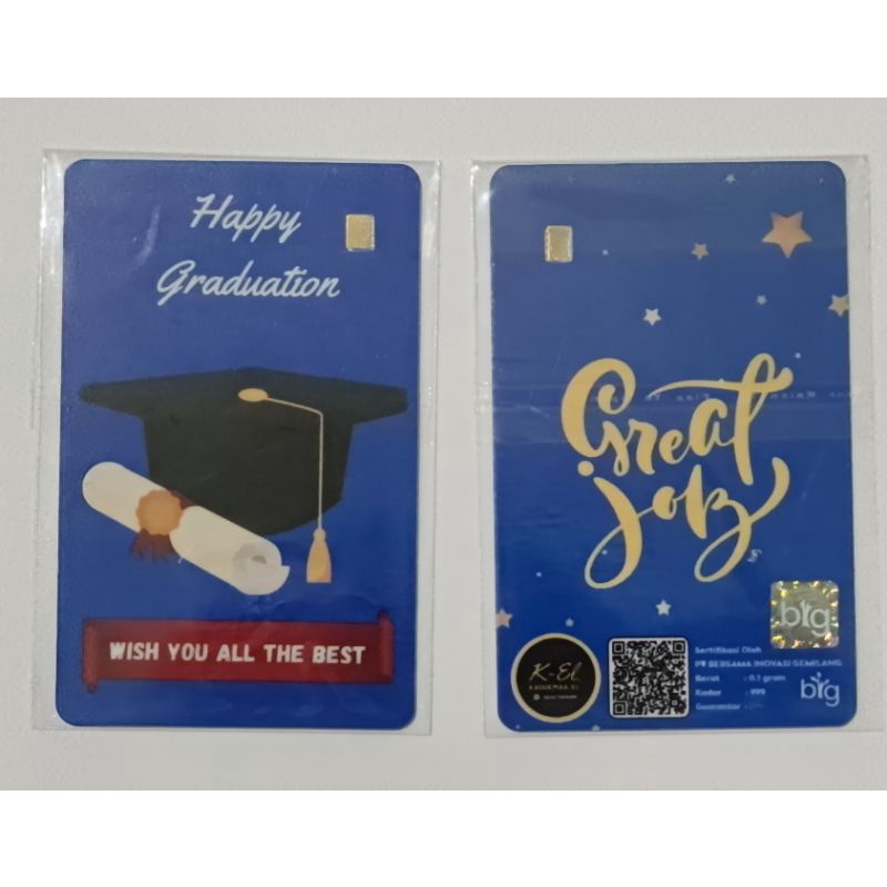 Jual Kado Emas GRADUATION / WISUDA 0.05 & 0.1 gram | Shopee Indonesia