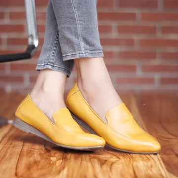 GRANDABLE ANDERSON Sepatu Formal Kerja Flat Casual Slip On Kulit Asli Wanita