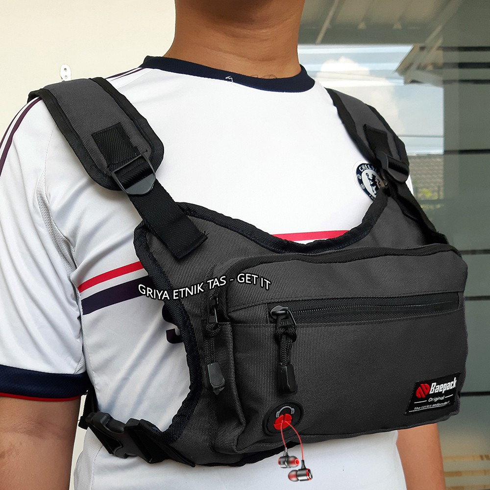 Jual Tas Dada Cowok Rompi Chest Bag Pria BAEPACK | Shopee Indonesia