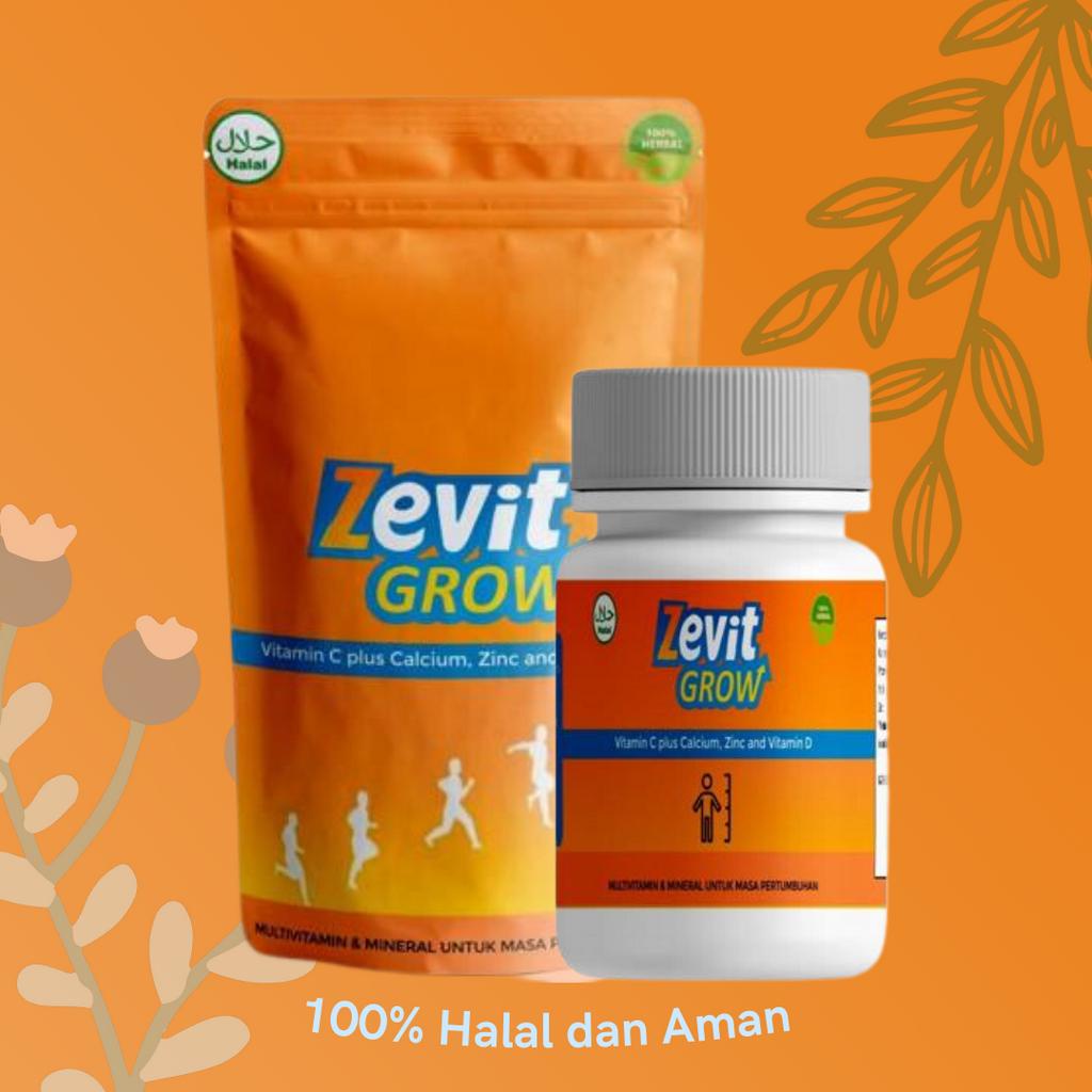 Jual [DISTRIBUTOR RESMI] ZEVIT GROW SUSU & SUPLEMEN - Peninggi Badan ...