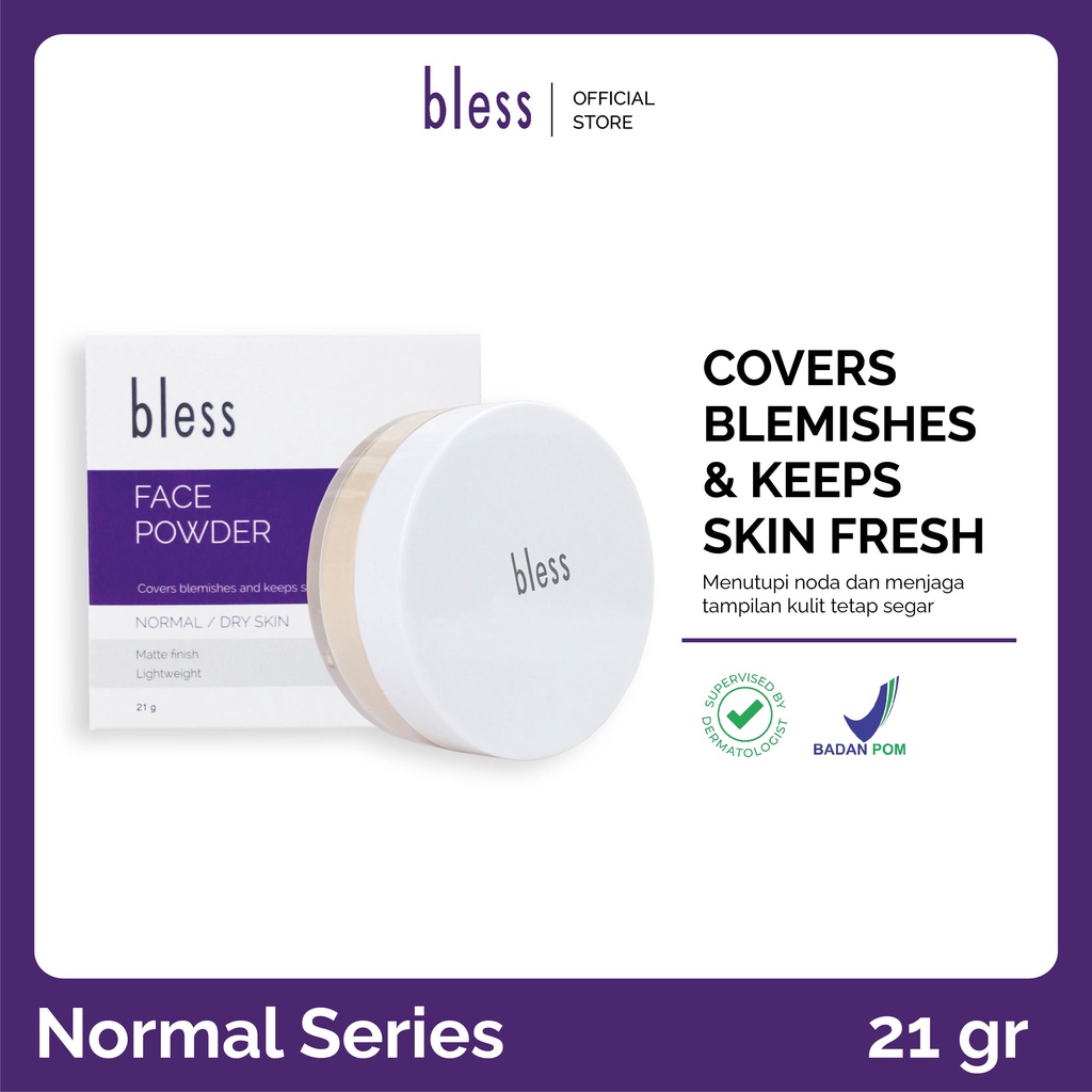 Jual Bless Face Powder 21gr Bedak Tabur Kulit Normal Shopee Indonesia