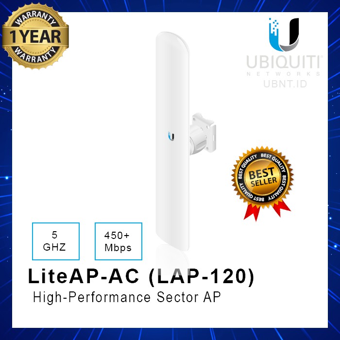 Jual Ubiquiti LAP-120 LAP 120 LiteBeam AP AC 16dbi 120 degrees | Shopee ...