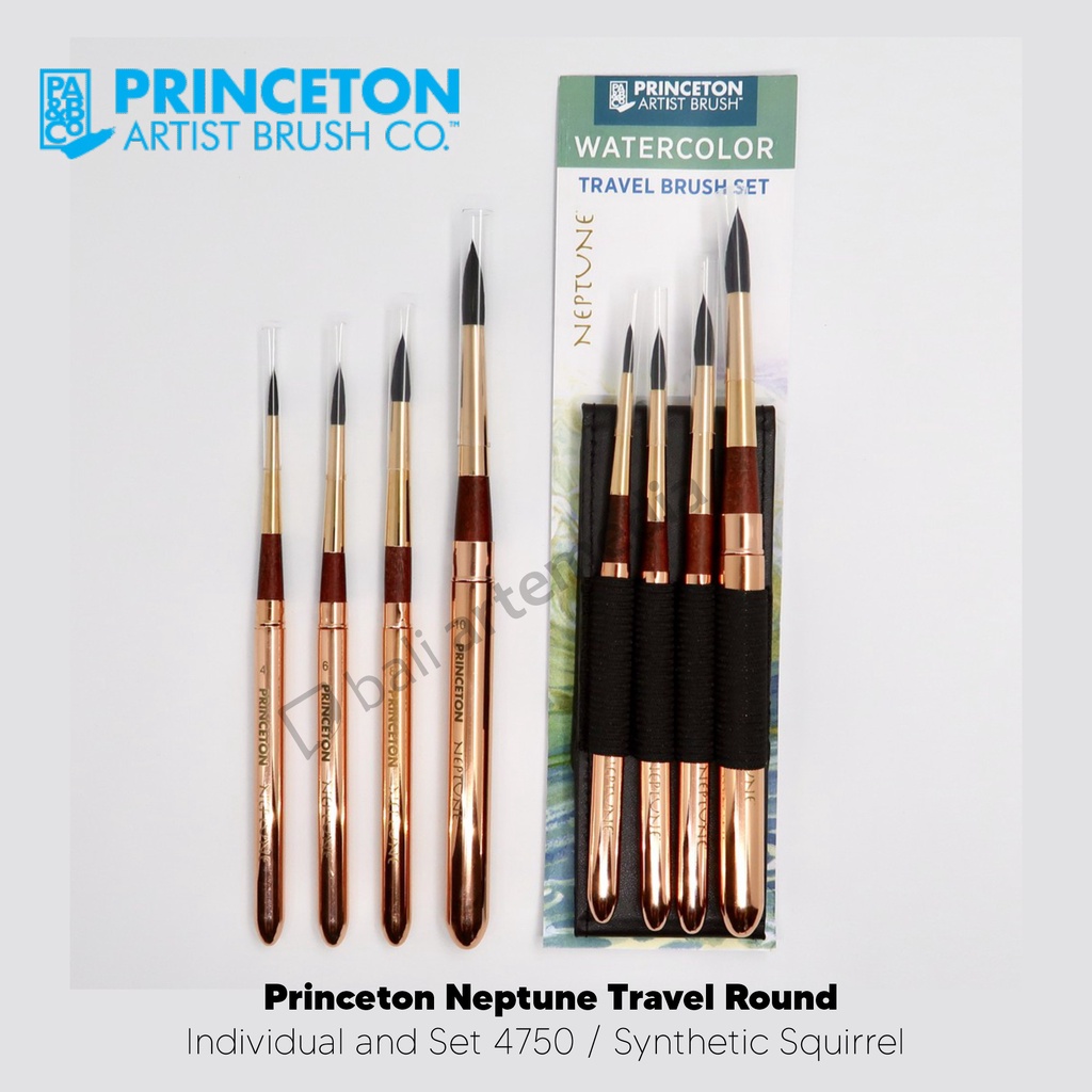 Princeton Art & Brush Co Neptune Synthetic Travel Round - 4