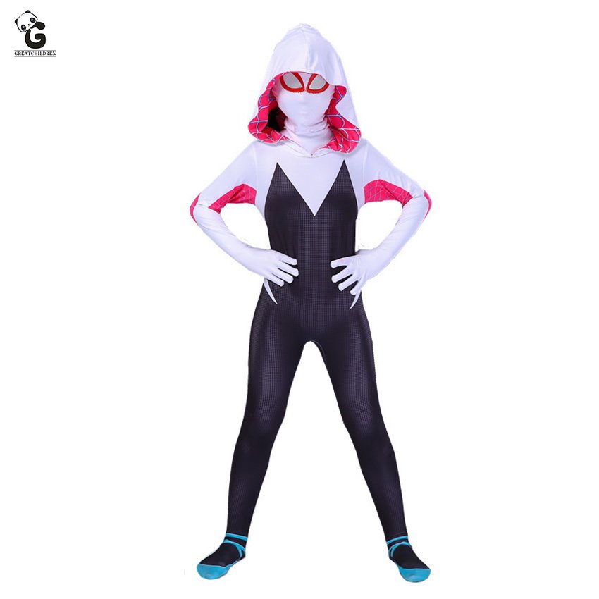 Jual yK4U Gwen Spider Stacy Costume Kids Gwen Cosplay Girls Venom ...