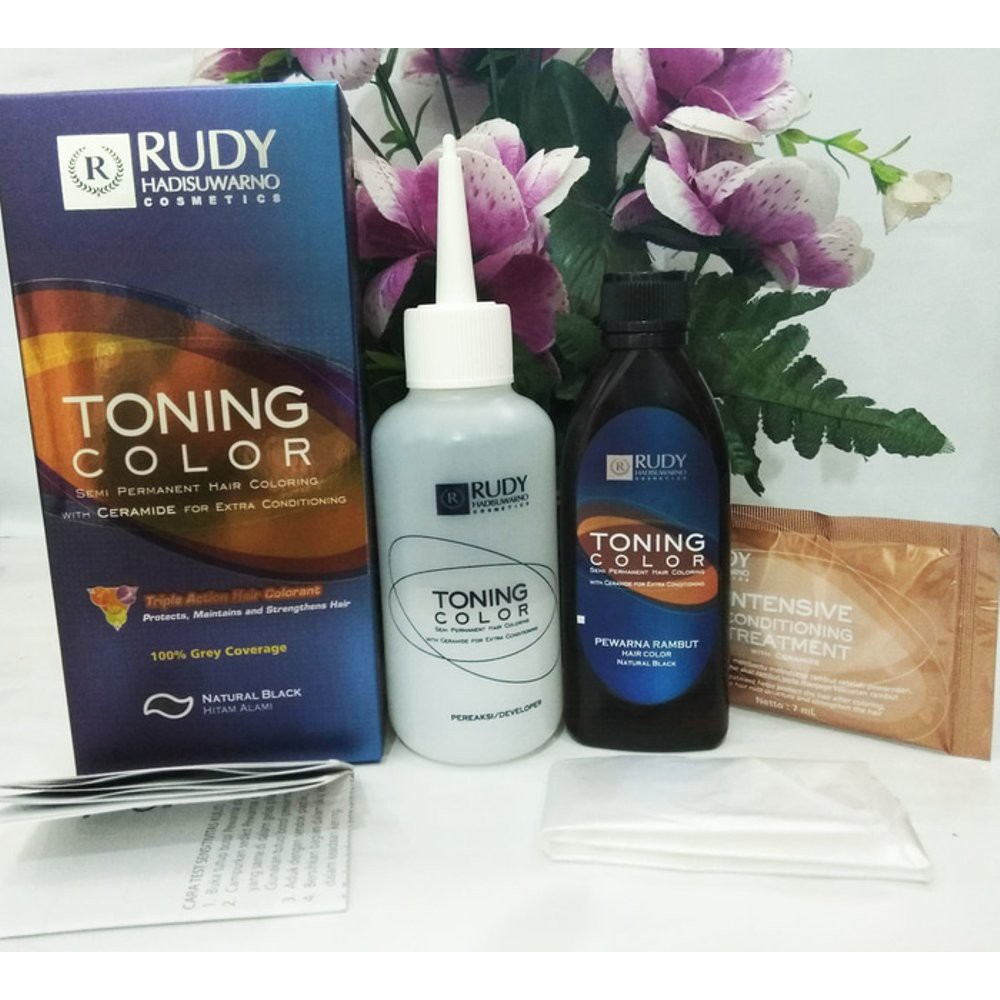 Jual Rudy Hadisuwarno Toning Color Natural Black 60ml | Shopee Indonesia