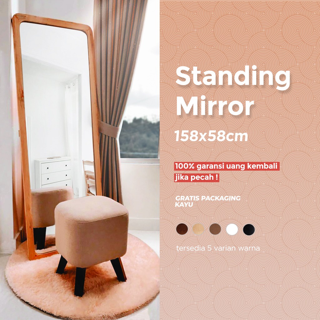 Jual Pengiriman Seluruh Indonesia Standing Mirror Cermin Berdiri