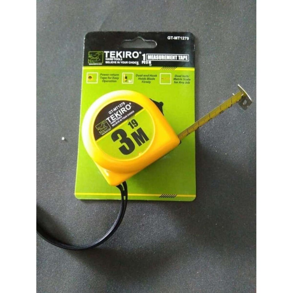 Jual Tekiro Meteran 3 Meter (Kuning Hijau) | Shopee Indonesia