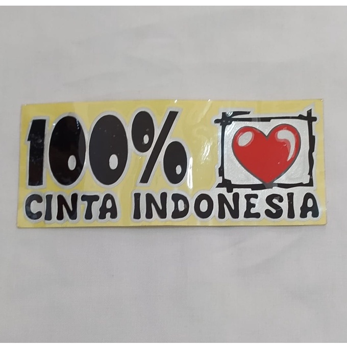 Jual Sticker Cutting 100% Cinta Indonesia | Shopee Indonesia