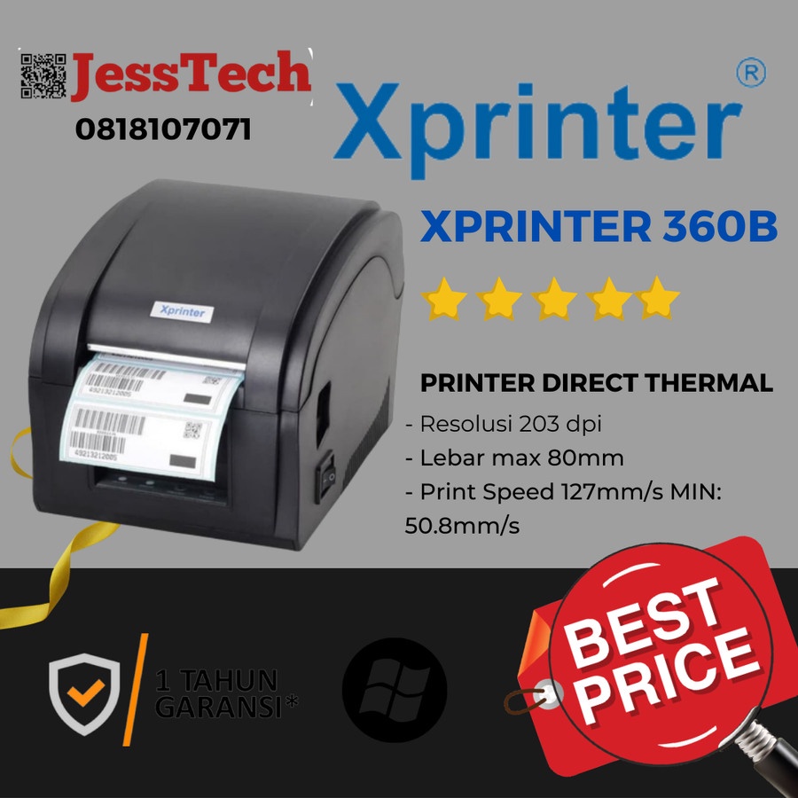 Jual PRINTER BARCODE XPRINTER 360B | Shopee Indonesia