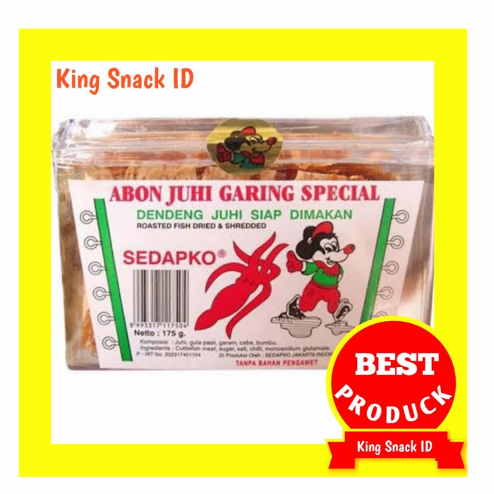 Jual Abon Juhi Garing Sedapko Gr Snack Cumi Juhi Garing Harga