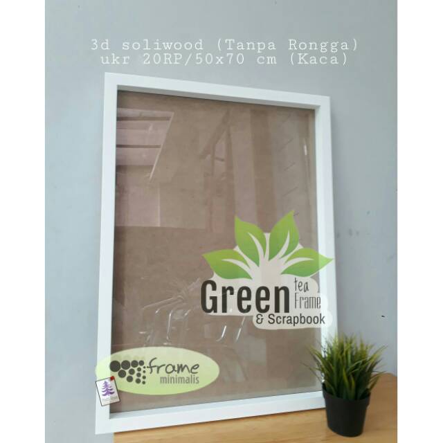Jual Frame Foto Kayu 20RP/50x70cm Solidwood kaca | Shopee Indonesia