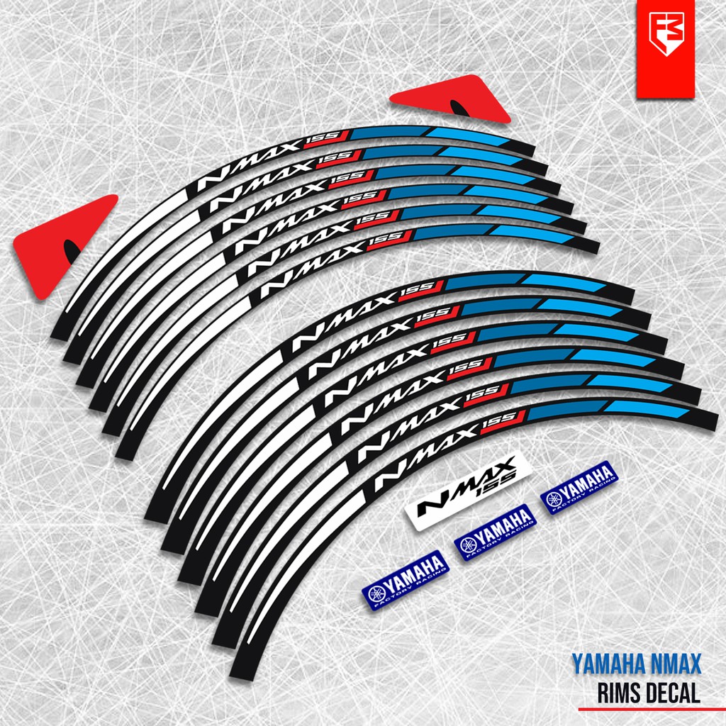 Jual Sticker Velg Rims Stripe Decal V1 Yamaha Nmax 155 | Shopee Indonesia