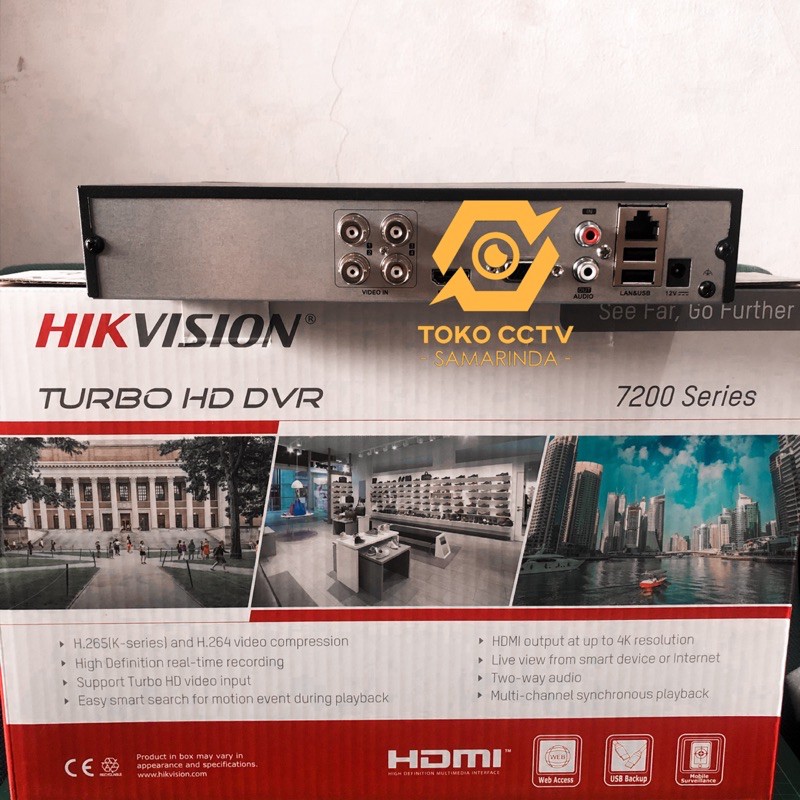 Jual HIKVISION TURBO HD DVR 7200 SERIES DS7204HQHIK1/E 4 CHANNEL 4MP