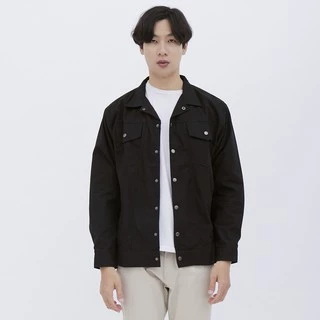 M231 Jaket Pria Coverall Panjang Hitam 1876A