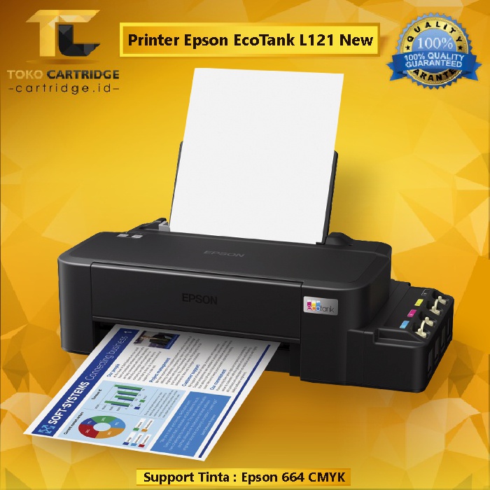 Jual Printer Epson L121 Original Pengganti L120 Ink Tank A4 Inktank L 121 Shopee Indonesia 4544