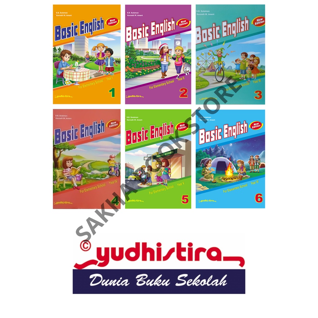 Jual BUKU BAHASA INGGRIS BASIC ENGLISH SD MI KELAS 1 2 3 4 5 6 ...