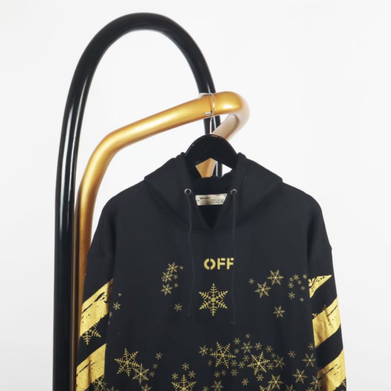 Off white snowflake hoodie hotsell