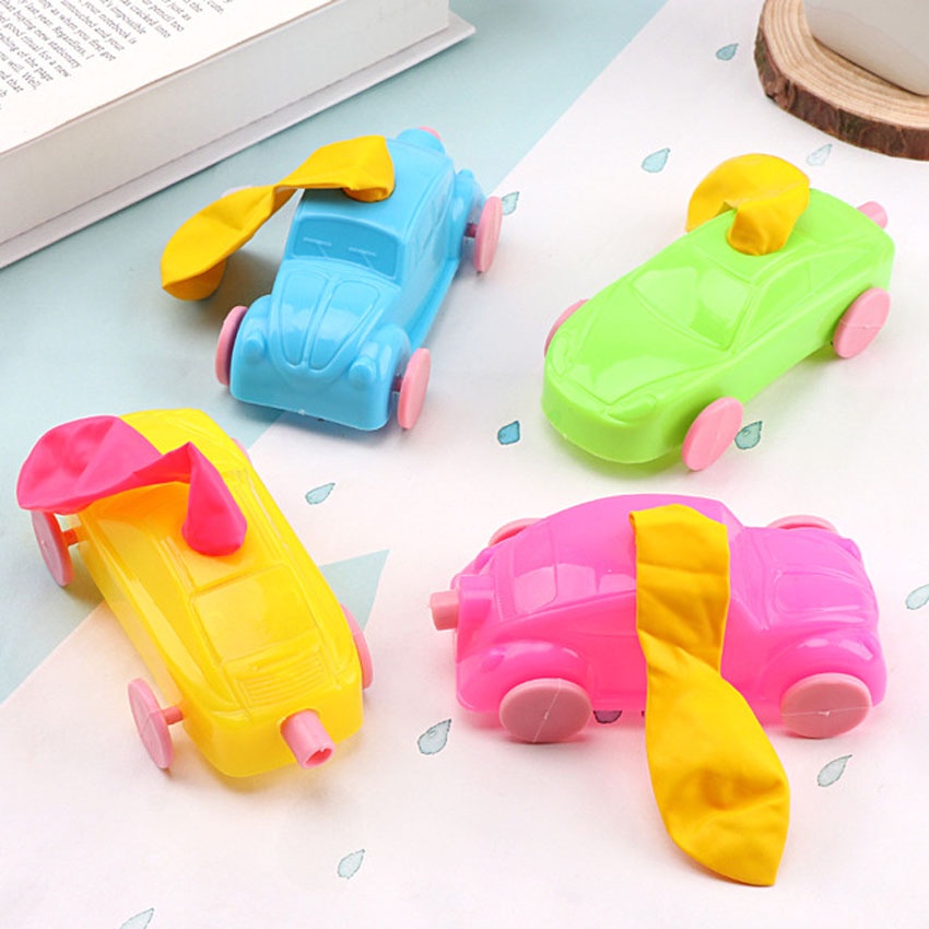 Jual Mobil Balon Mainan Tiup Edukasi Tenaga Angin Car Balloon Run Air ...