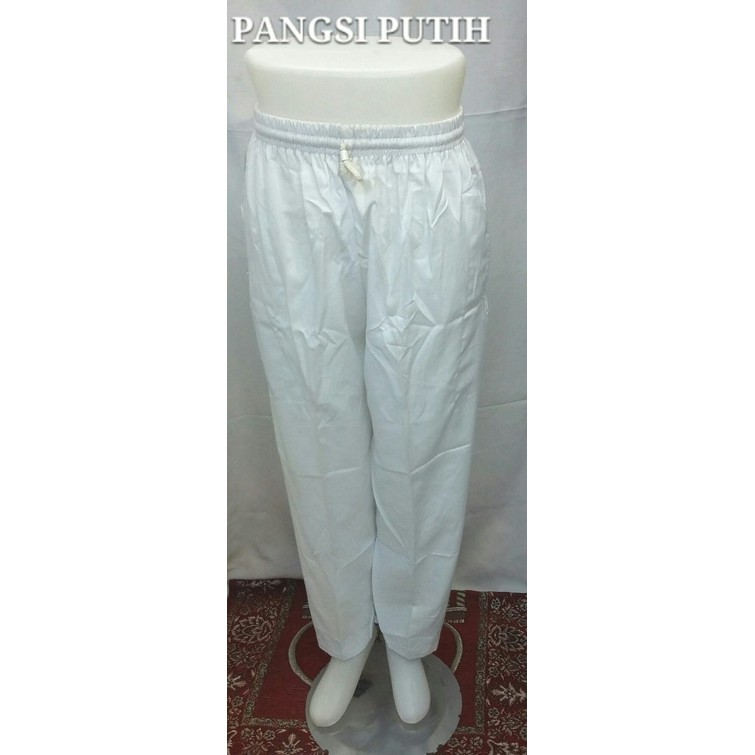 Jual Celana Pangsi Celana Sholat Komprang Putih & Hitam Exclusive Haji ...