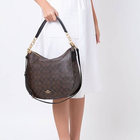 Coach signature sale elle hobo