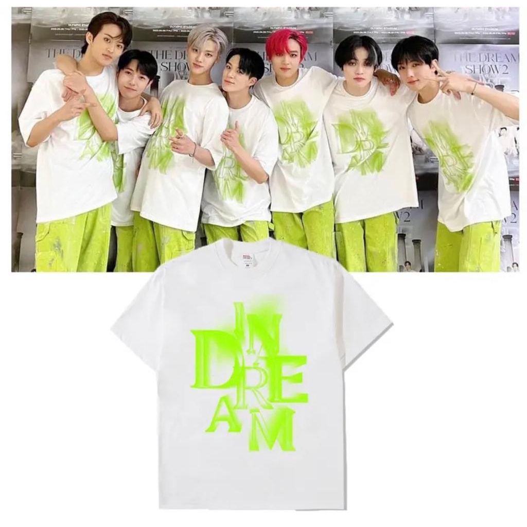 Jual Cod Kaos Nct Dream In Dream The Dream Show Hijau Stabilo Baju Kpop Atasan Wanita Pria