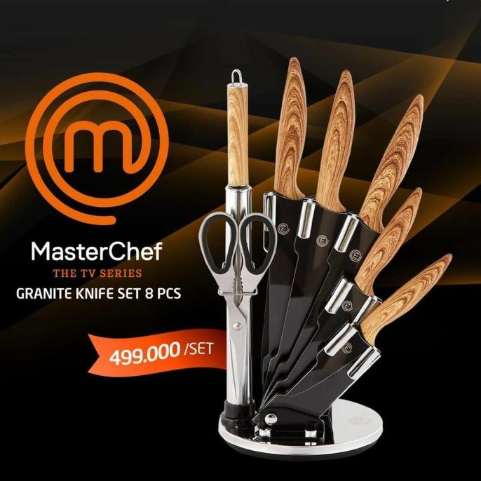Jual Set Pisau Dapur Master Chef Granite Knife Set Masterchef Shopee