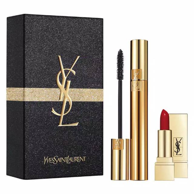 Jual YSL 3IN1 SET ( maskara,eyeliner,lipstick) Shopee Indonesia