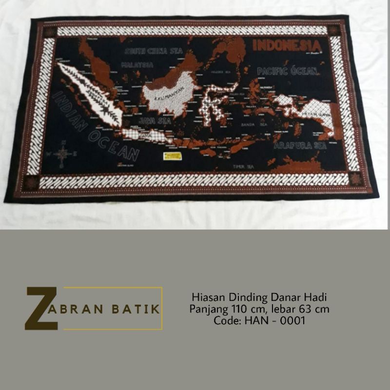 Jual Hiasan Dinding Peta Indonesia Dari Batik Danar Hadi | Shopee Indonesia