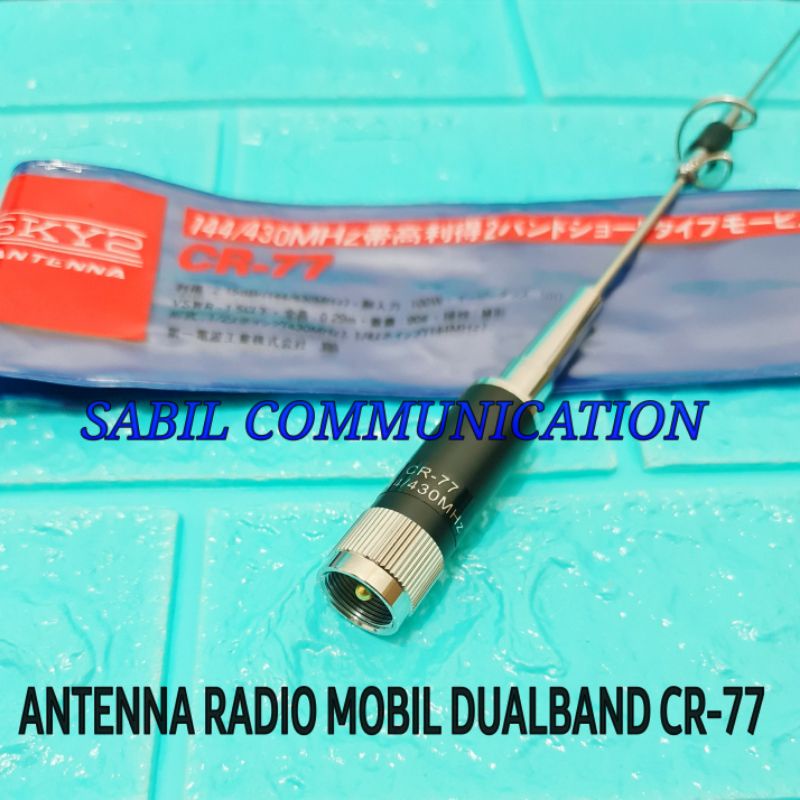 Jual ANTENA MOBIL CR77 / ANTENA RADIO MOBIL DUALBAND DIAMOND CR-77 CR77 ...