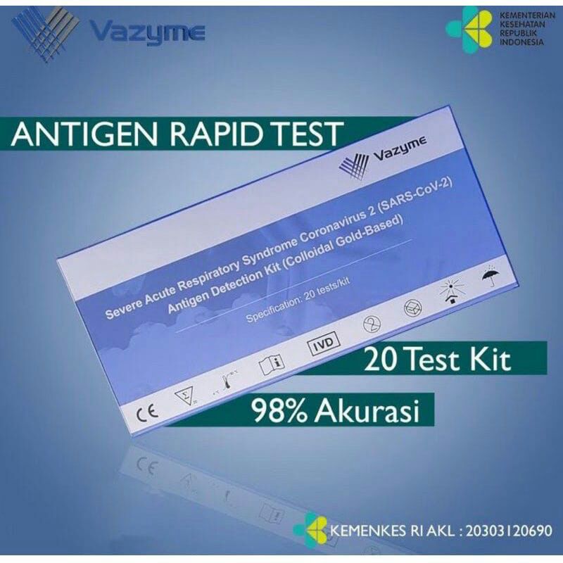 Jual Alat Swab Antigen Vazyme Corona Virus 2 Izin Resmi Kemenkes RI.Box ...