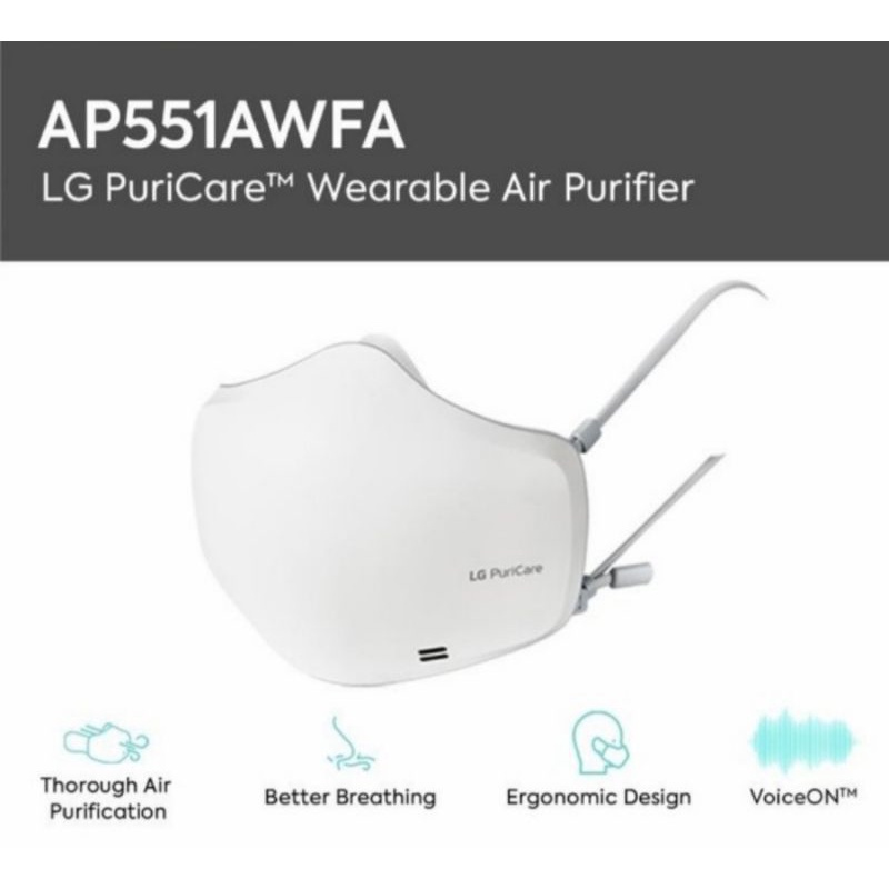 Jual LG Mask Wearable Air Puricare Masker LG PURIFIER HEPA FILTER