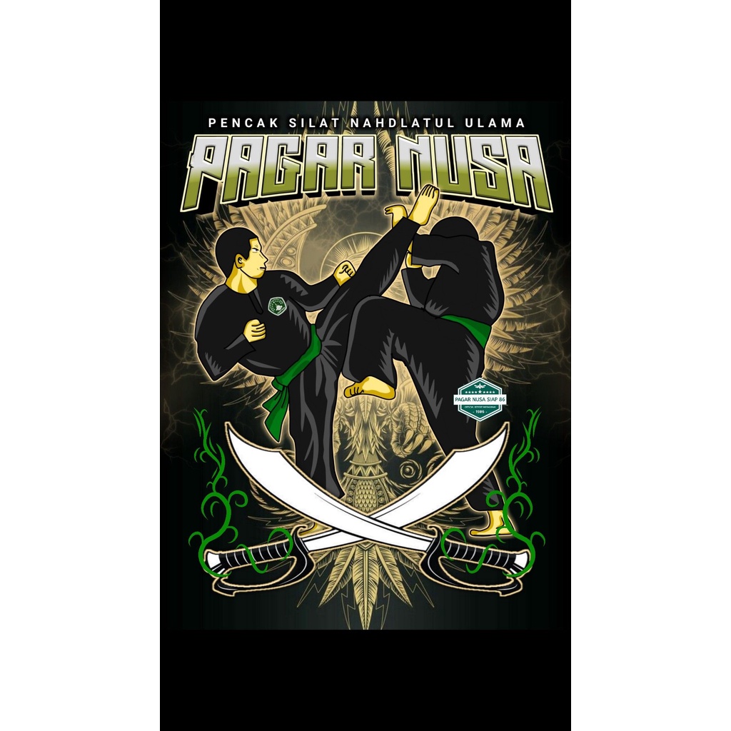 Jual Stiker pagar nusa ukuran 9×13cm ( Custom stiker pagar nusa murah ...