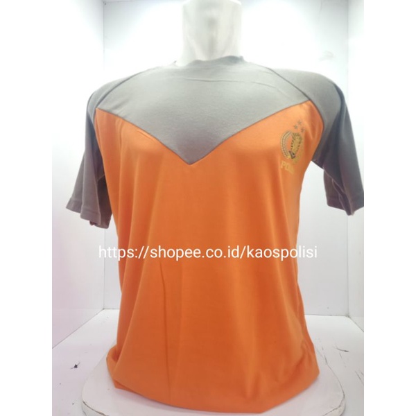 Kaos Dalaman Polisi Warna Orange