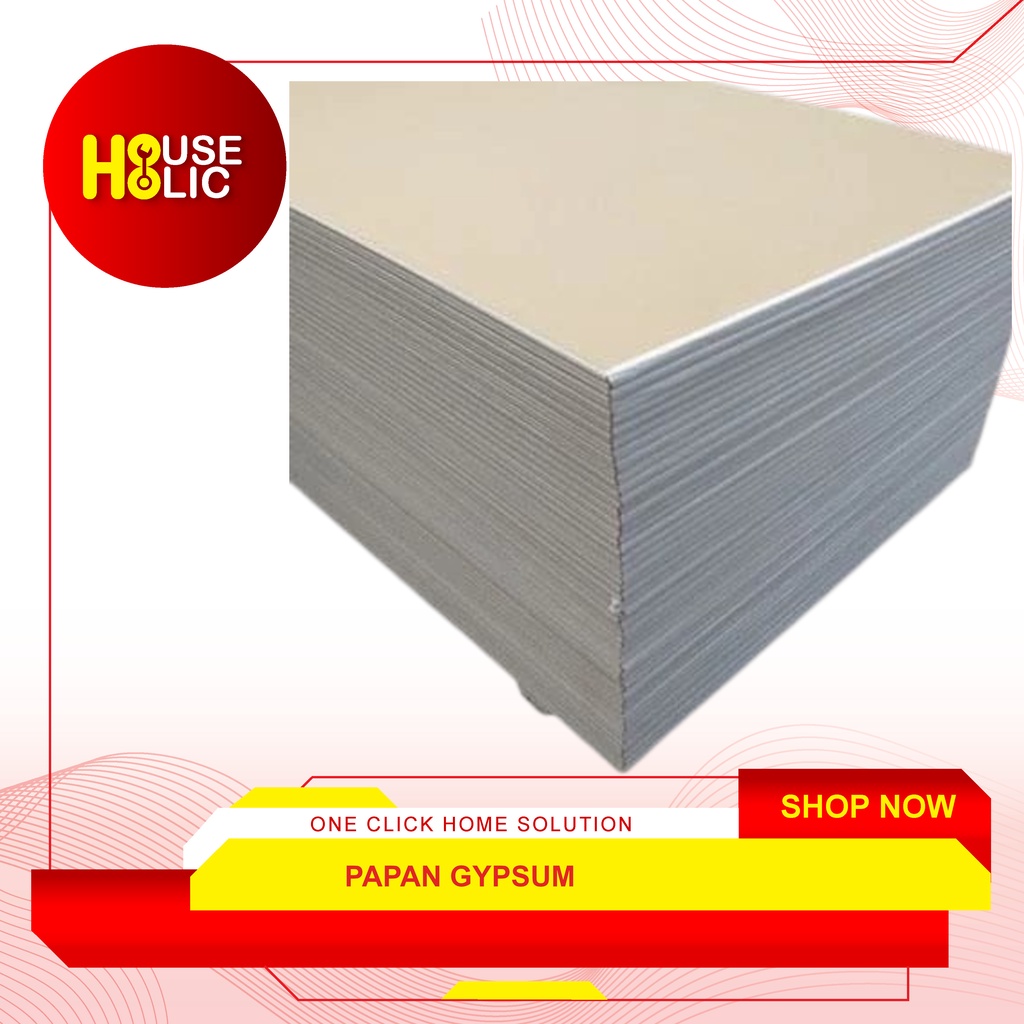 Jual Papan Gypsum Board / Drywall Gipsum Dinding 9 MM Perlembar