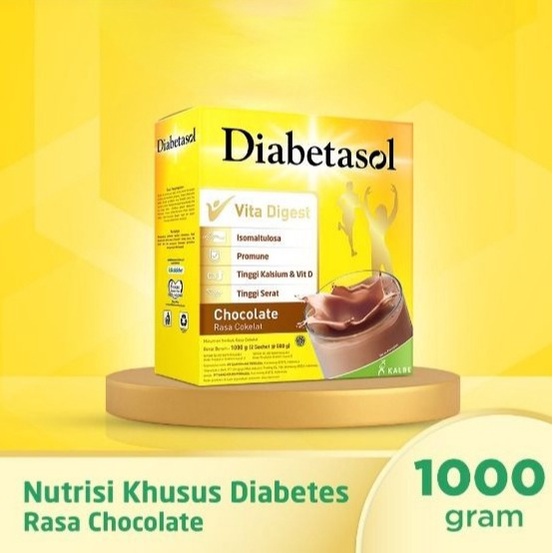 Jual Diabetasol Jumbo Chocolate Gr Susu Bubuk Coklat Nutrisi Diabetes Shopee Indonesia