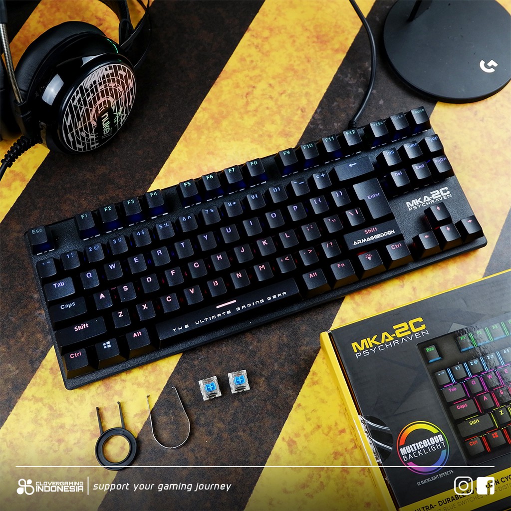 Jual Armaggeddon MKA-2C TKL - MKA 2C MKA2C Mechanical Gaming Keyboard ...