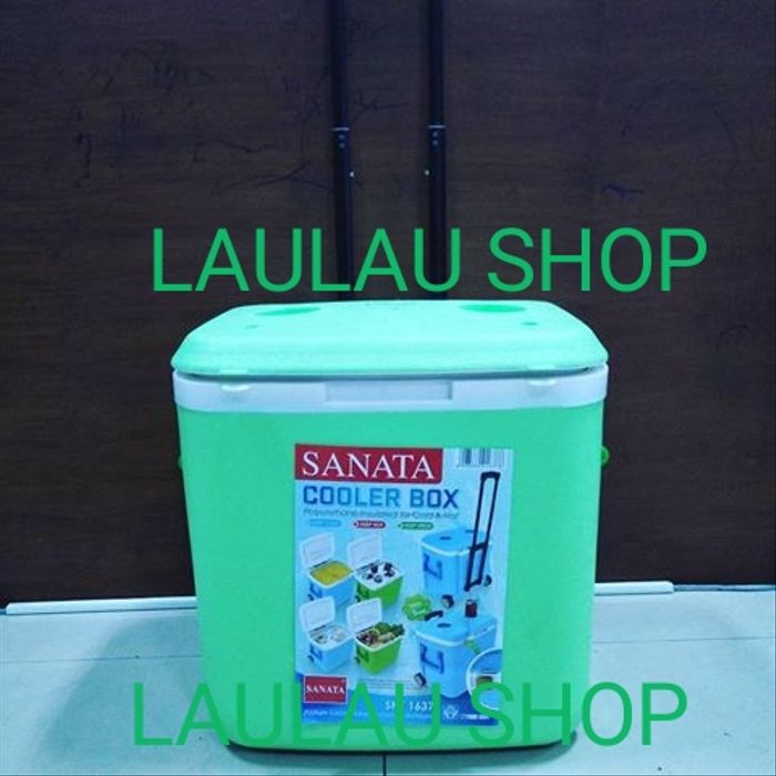 Jual COOLER BOX SANATA 37 LITER / TEMPAT ES DENGAN GAGANG TARIKAN DAN