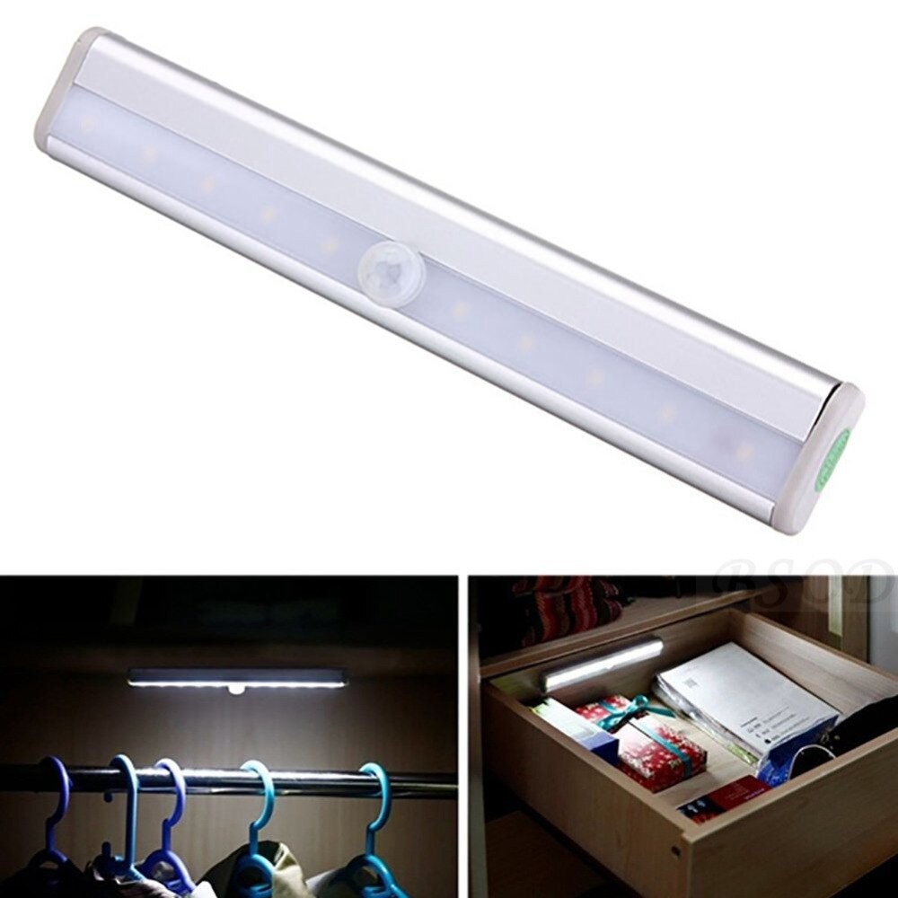 Jual Lampu 10 LED Putih Sensor Otomatis Korean Lamp Wireless | Shopee ...