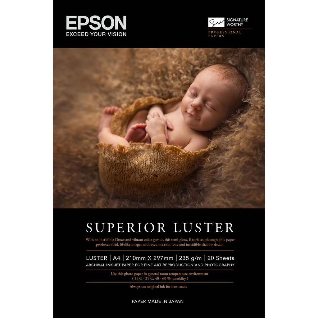 Jual Kertas Foto EPSON Original Superior Luster Photo Paper A4 Shopee Indonesia